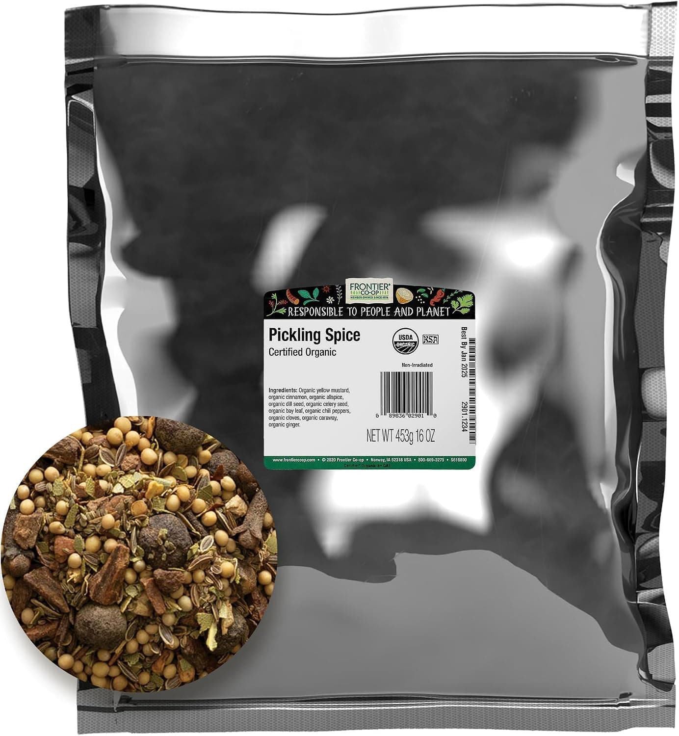Frontier Co-op Organic Pickling Spice 1lb