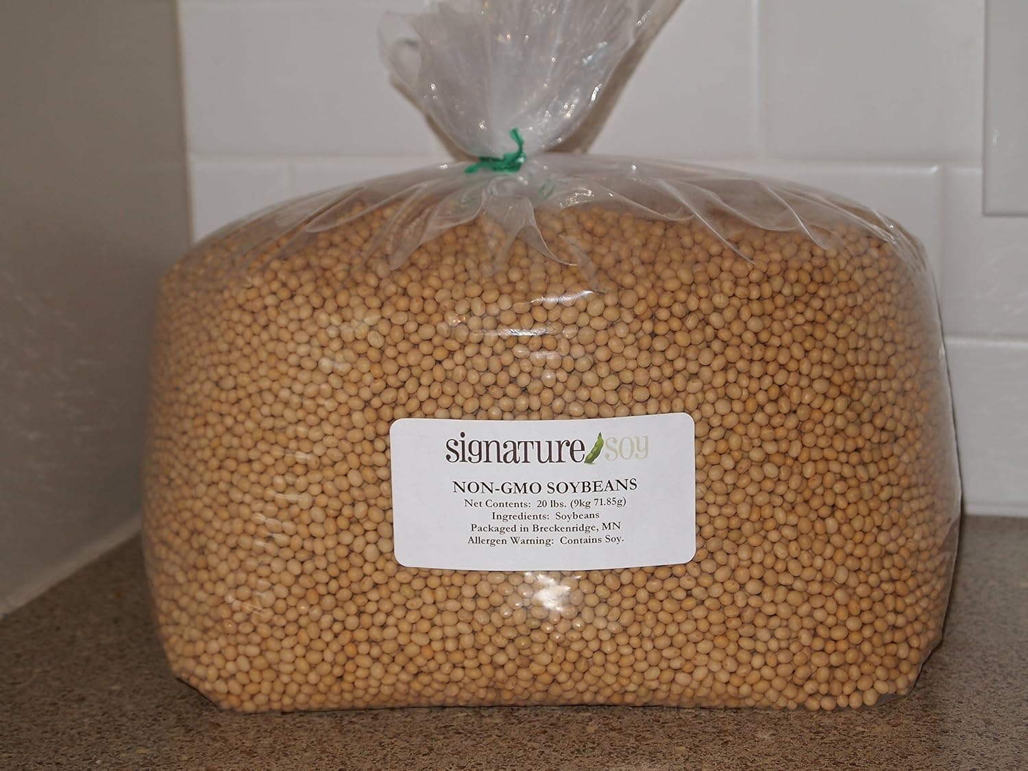 Signature Soy NON-GMO Soybeans for Natto 20 Lbs, Fresh Crop Small Size Soybean