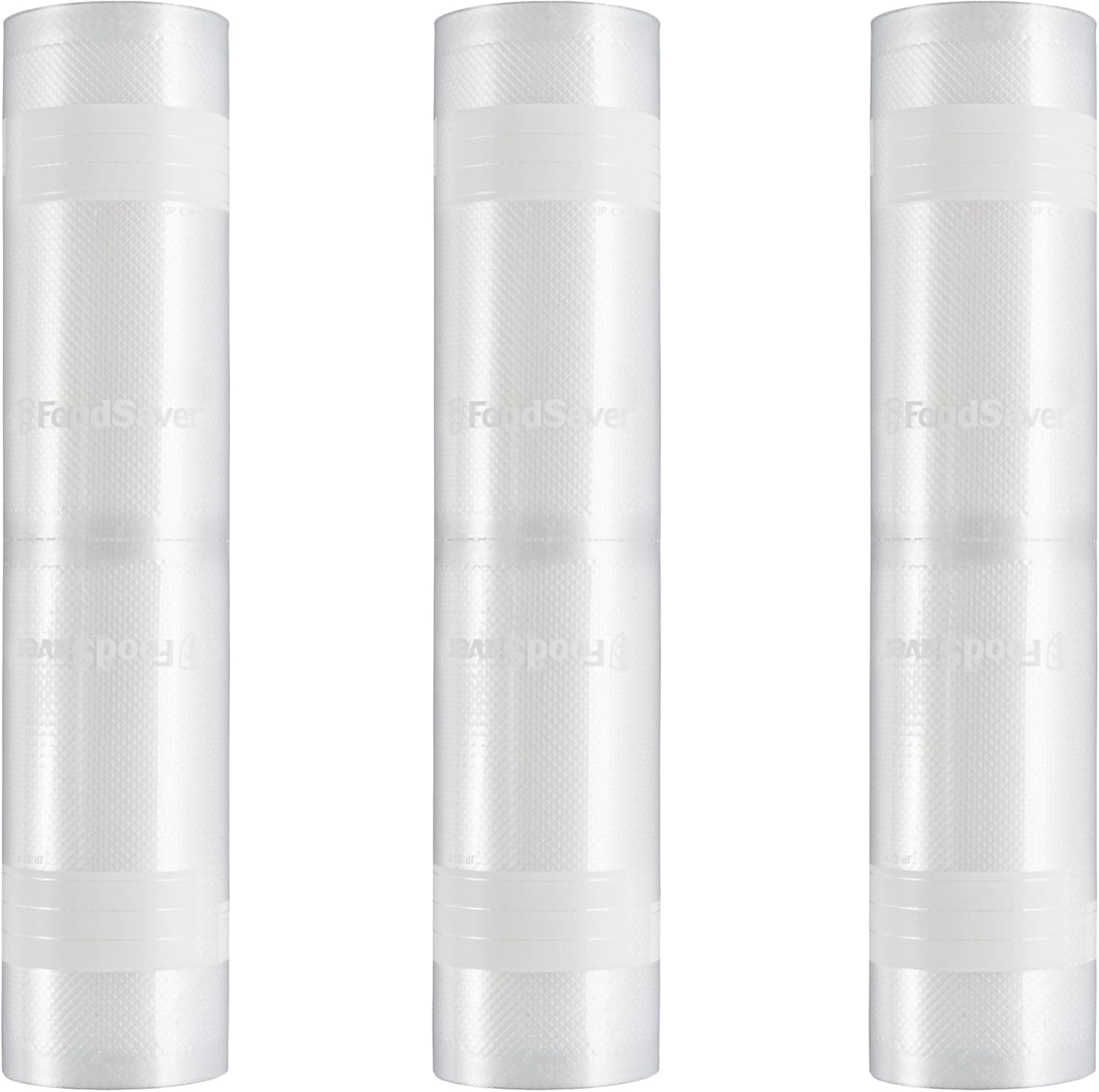 FoodSaver Custom Fit Vacuum Sealer Rolls, BPA-Free, 11 in x 16 ft, Pack of 3