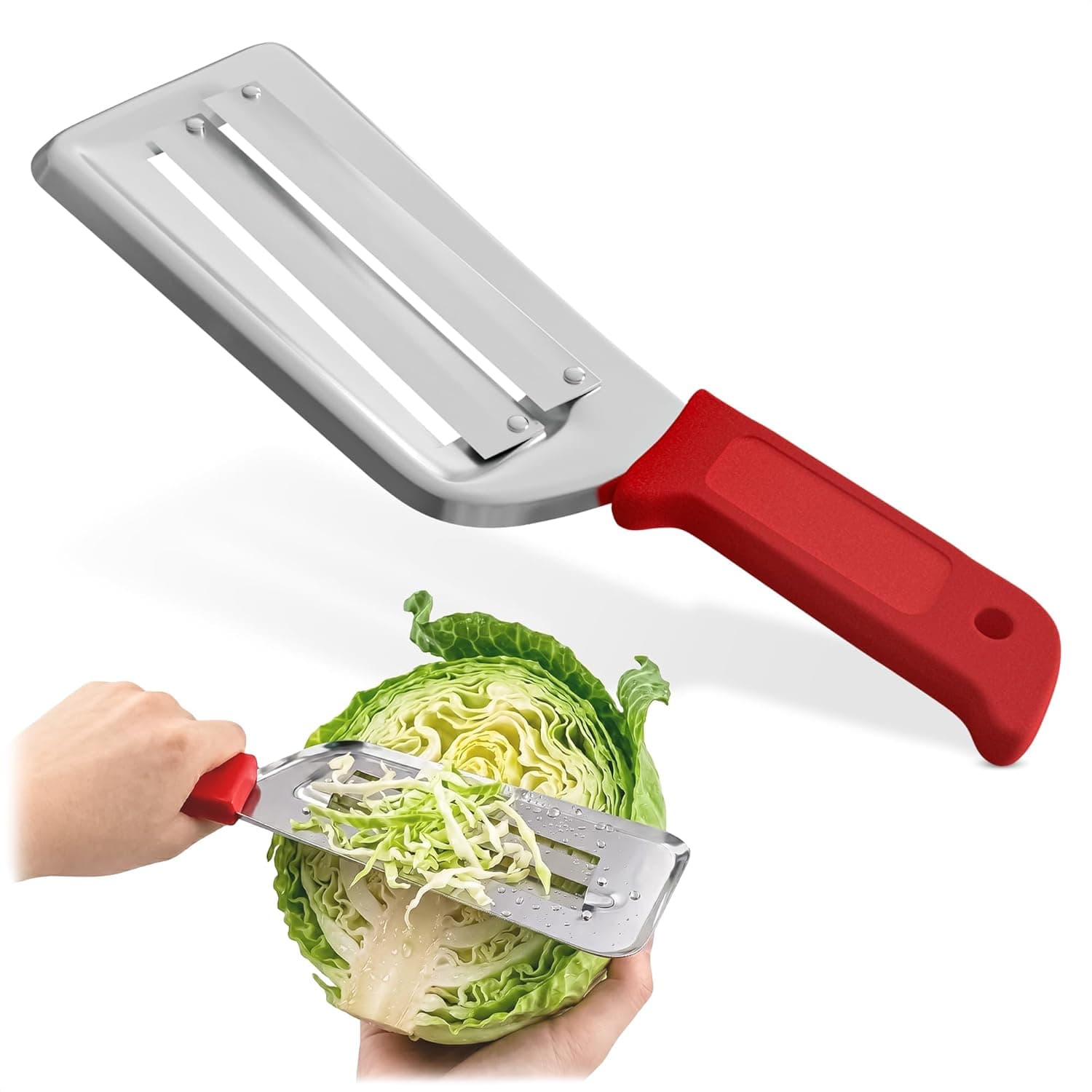 Cabbage Shredder with Dual Blade Stainless Steel Cabbage Knife for Coleslaw and Salads 11.8 inch