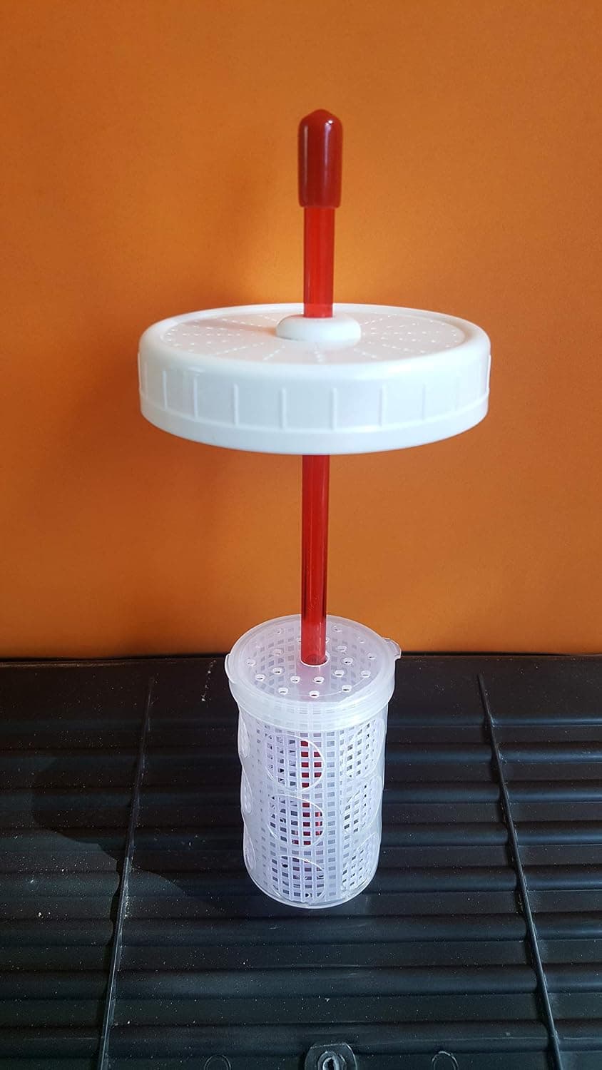 Kefir Fermenter Set with Large 120cc Container for Wide Mouth Jars
