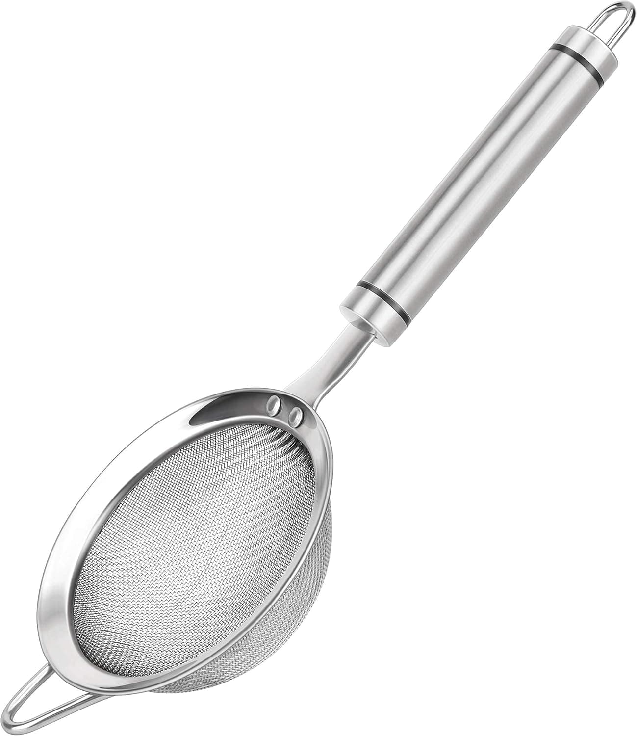SUNWUKIN 304 Stainless Steel Fine Mesh Strainers for Kitchen, Colander-Skimmer with Handle, Sieve Sifters for Food, Tea, Rice, Oil
