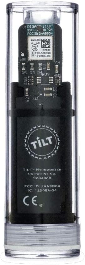 Tilt Wireless Black Hydrometer and Thermometer for Precision Monitoring of Fermentation of Beer, Wine, Cider, Mead