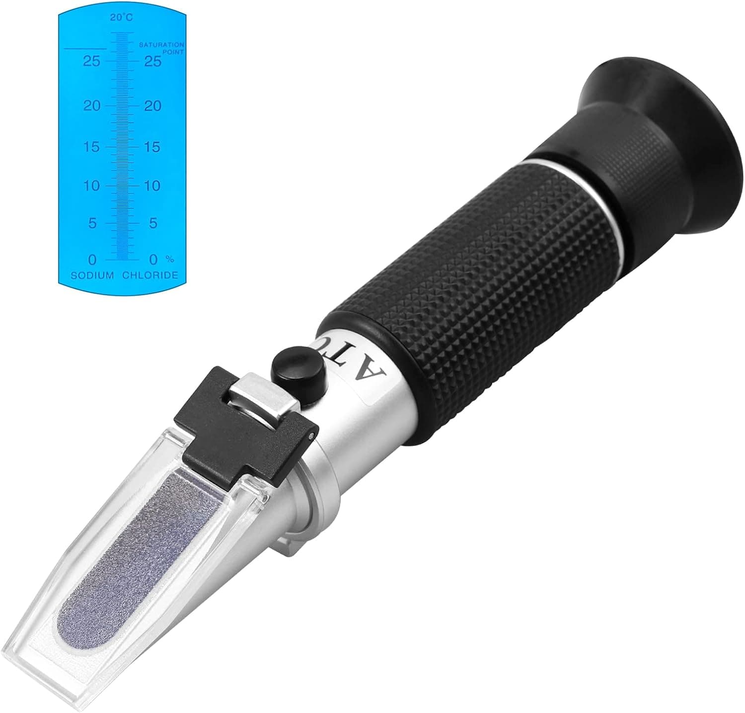 AUTOUTLET 0-28% Salinity Tester ATC Salinity Refractometer for Food Industry, Pickle, Soy Sauce, Brine and More