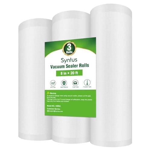 Syntus 3 Rolls 8" x 20' Vacuum Sealer Bags, BPA Free for Food Storage