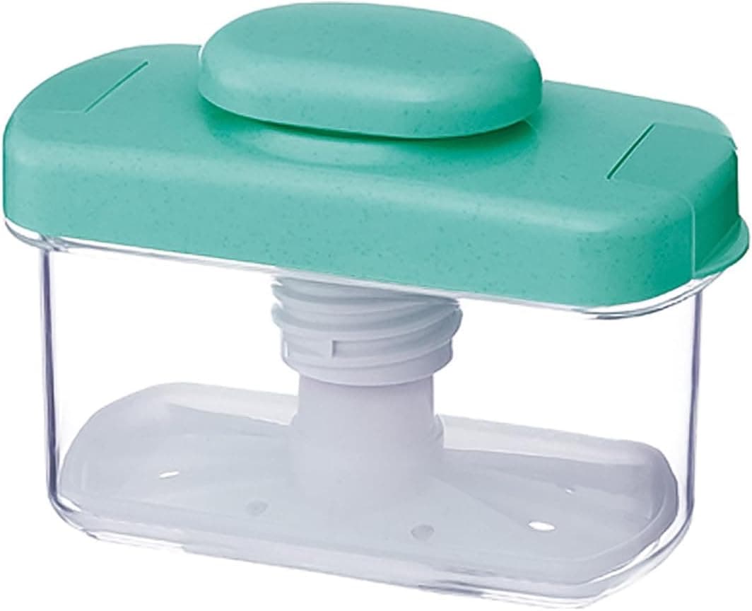 TIKUSAN Instant Pickle Maker Vegetable Press Tsukemono Container Rectangle Made in Japan BPA Free Green 0.8L