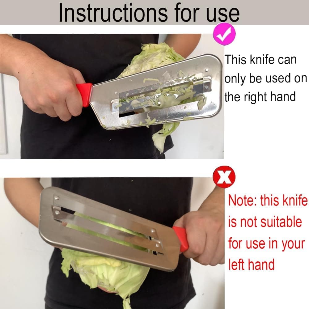 Neletao Cabbage Kitchen Knife Slicer Chopper Shredder Sauerkraut Cutter Coleslaw Grater
