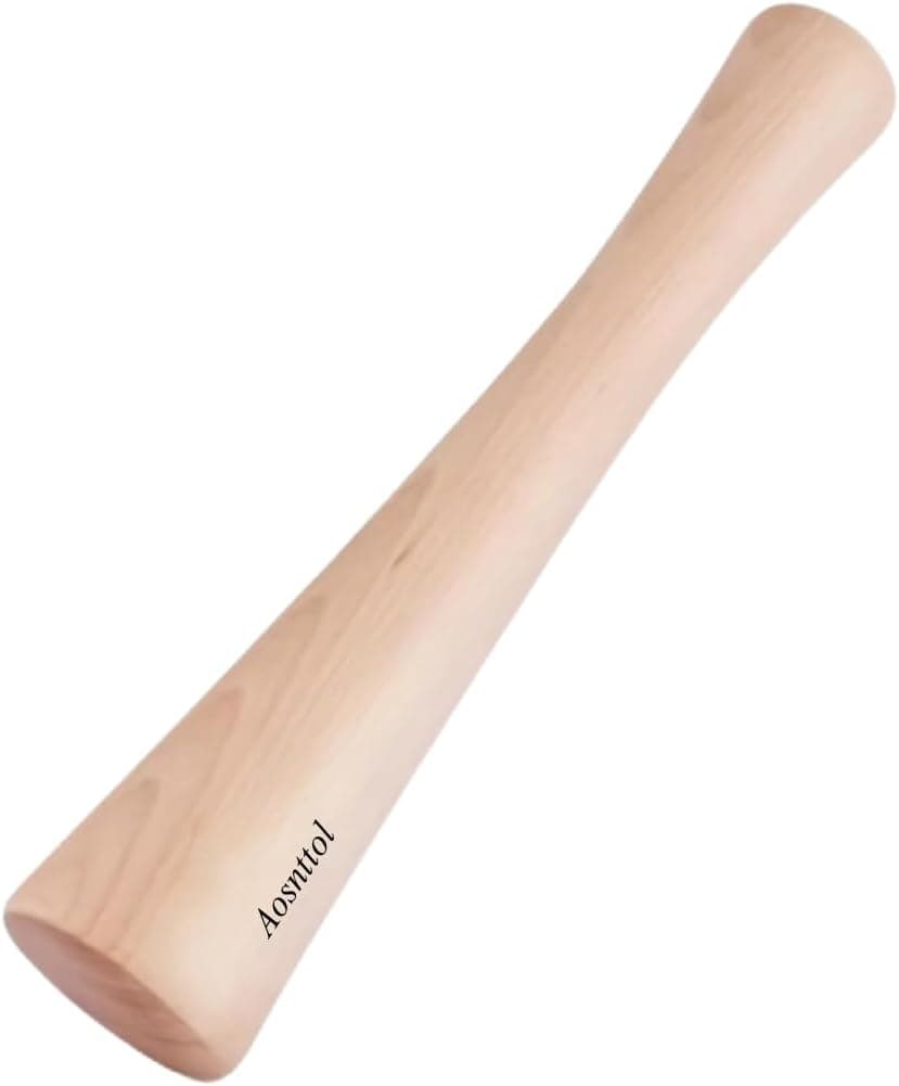Aosnttol Sauerkraut Pounder Wood Vegetable Fermentation Tamper 12 inches for Mason Jars