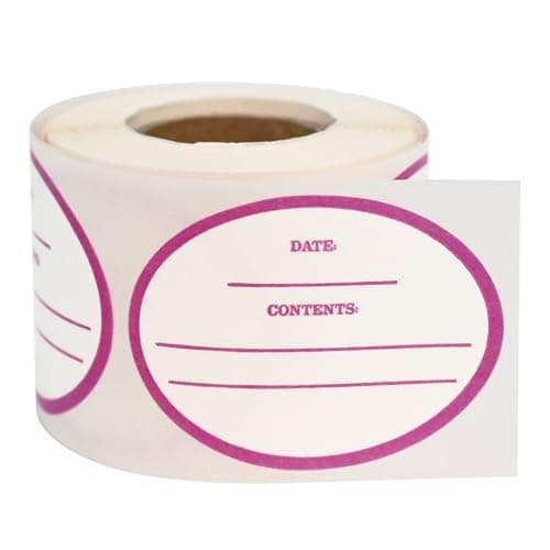 LLIKED 200 Stickers Dissolvable Food Labels 1 1/2" x 2" Canning for Jars | Suitable for meal prep, pantry, kitchen and restaurant; comes in a dispenser box, dishwasher safe, withstands -40 to 150 F.