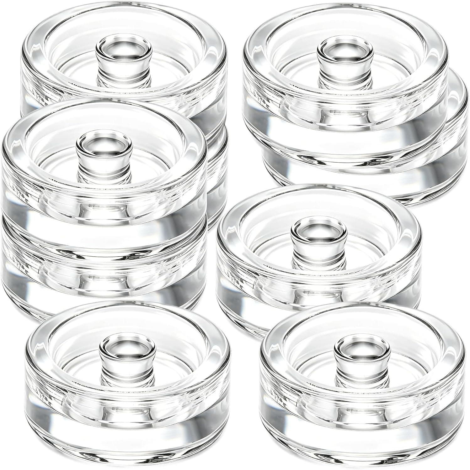 Nexboraque 9 Pack Glass Fermentation Weight, Easy Grip Fermenting and Pickling Weights for Wide Mouth Mason Jars