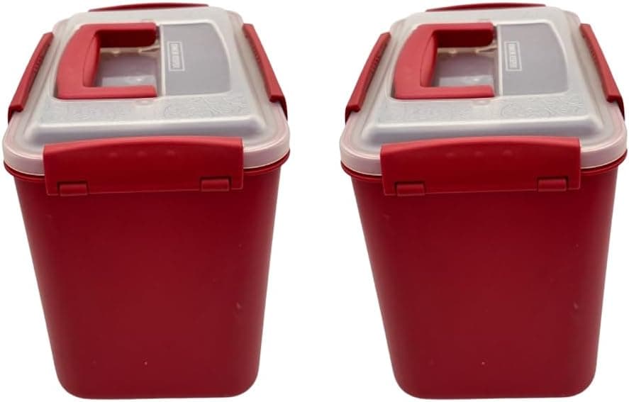Newmold Kimchi Fermentation Compatible Food Storage Container, 7L 2 Pack, Airtight and Leak-Proof, Refrigerator Safe