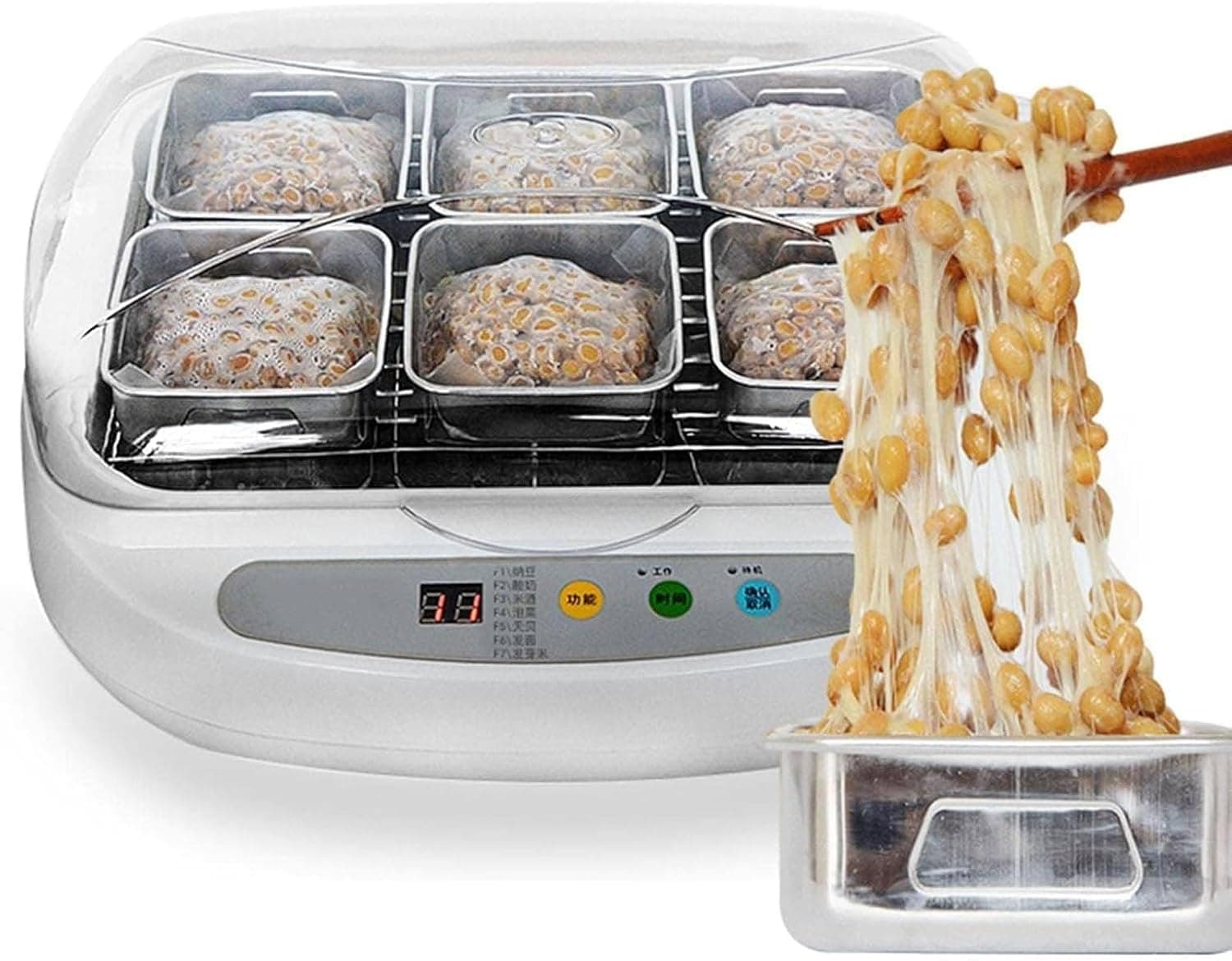 UMJIGF 3.5L Natto Fermenter, Electric Natto Maker with Smart Panel Control