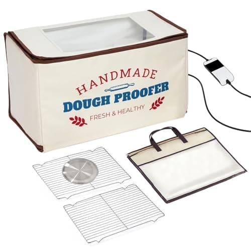 InnovifyHub Extra Large Dough Proofing Box50-130°F, 3-Sided Heat 24HTimer