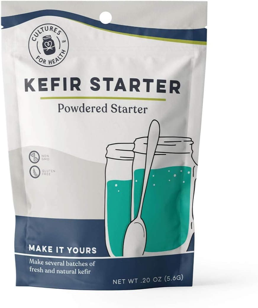 Cultures for Health Kefir Starter Culture - 4 Packets Freeze Dried Starter Powder for Milk, Water or Juice Kefir